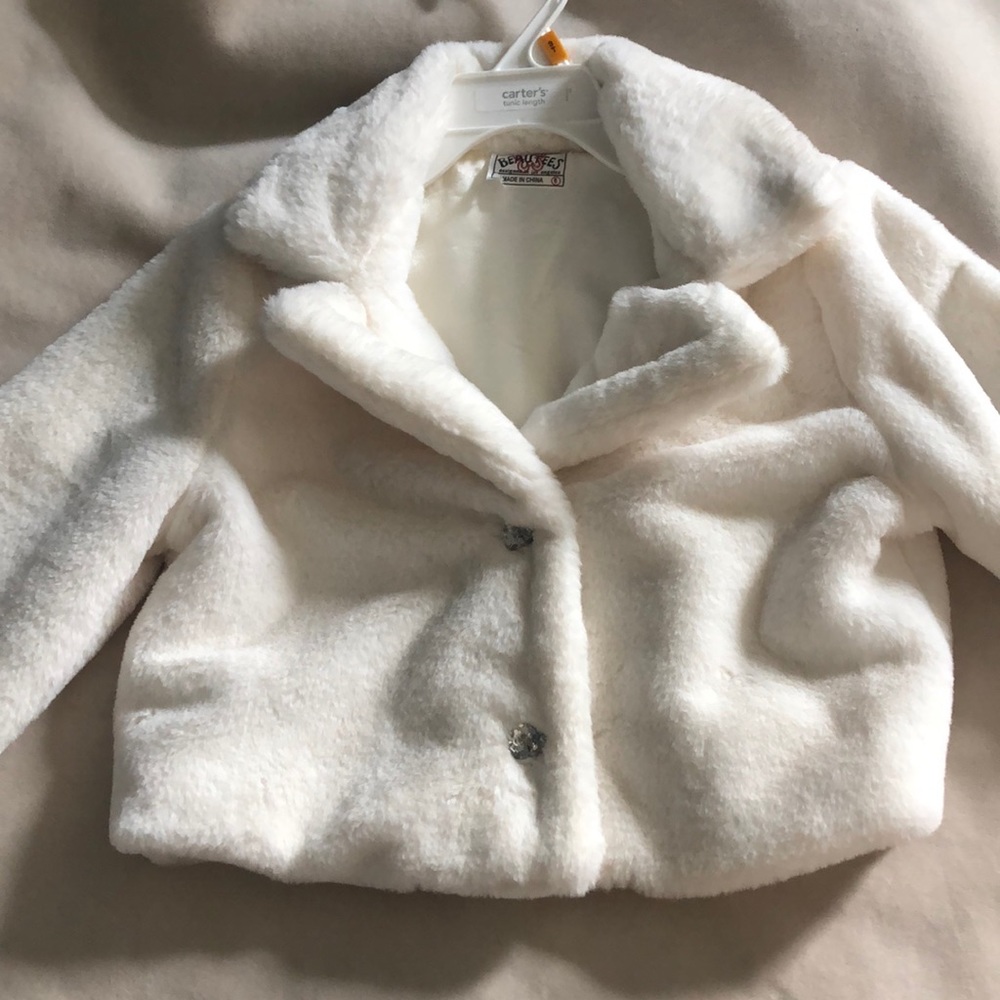 Girls faux fur jacket